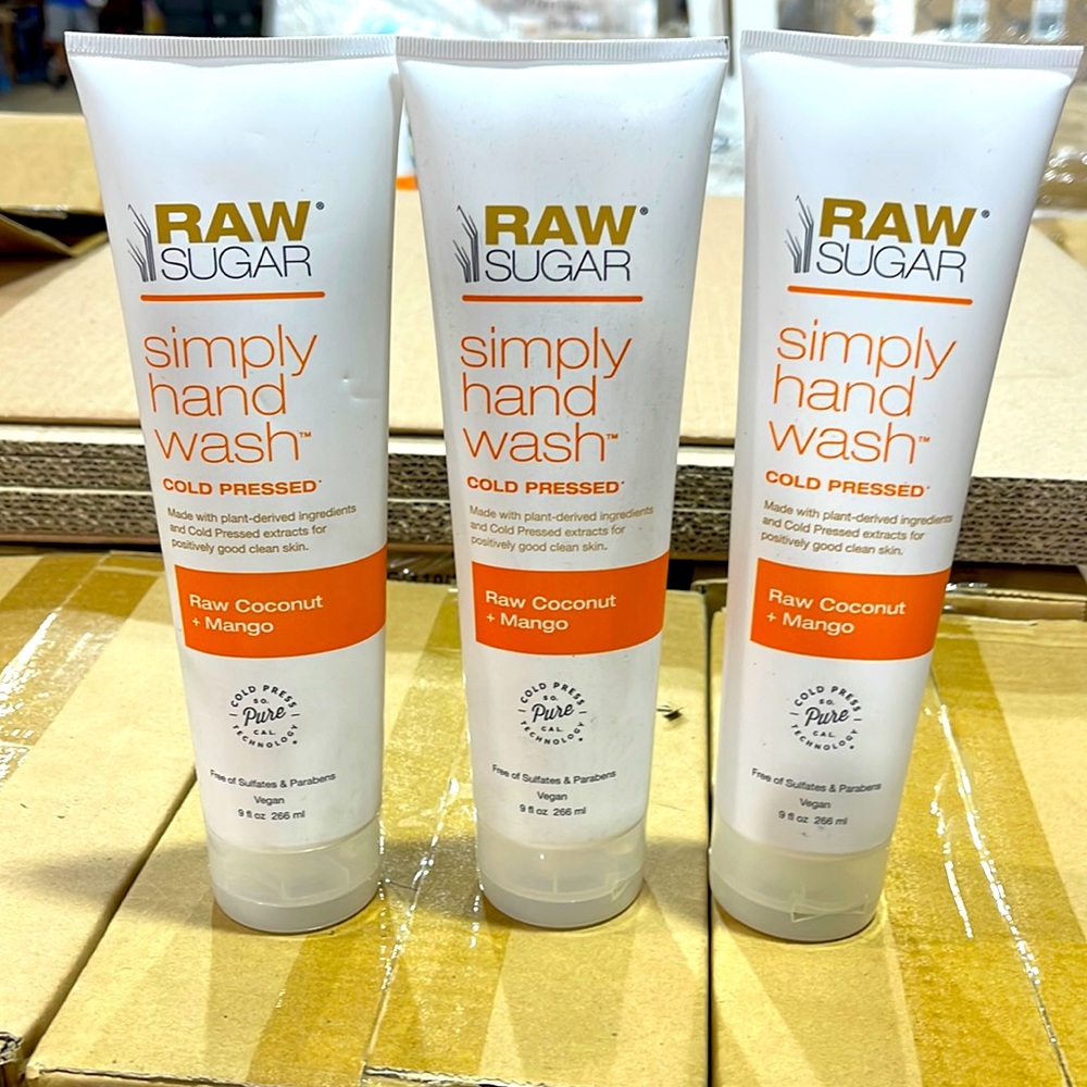 Raw Sugar Simply Hand Wash •3 pack